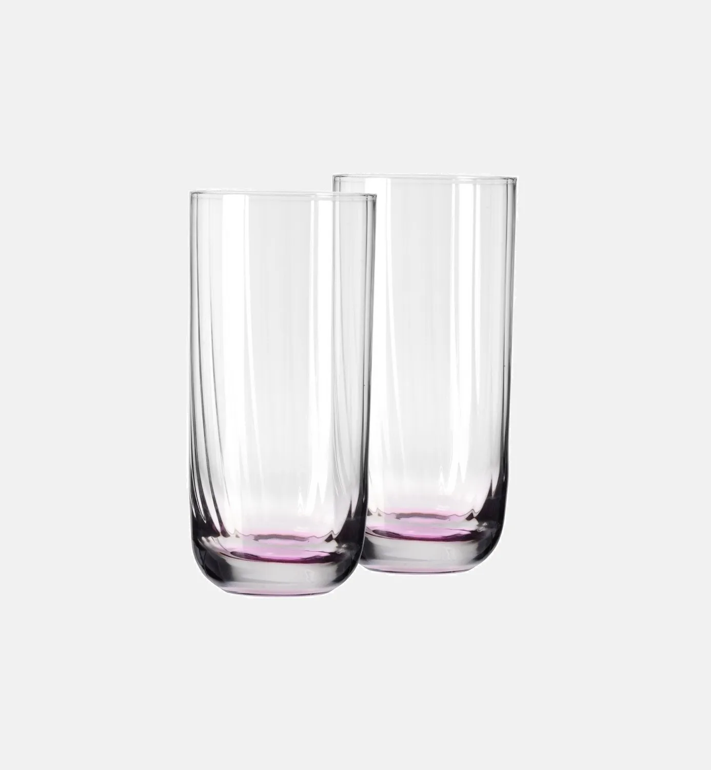 Krosno Bubble vandglas 360 ml pink riflet