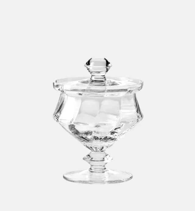 Krosno Heritage sukkerskål 17 cm krystal med låg
