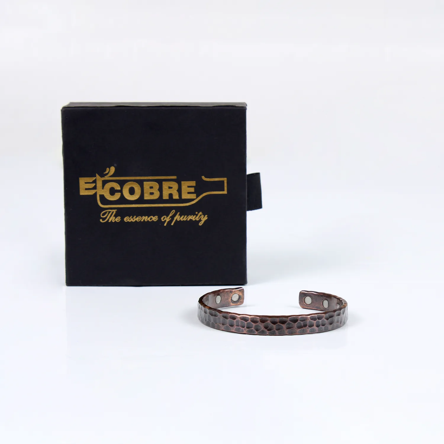 El'Cobre Design 36 kobberarmbånd magnet gaveæske