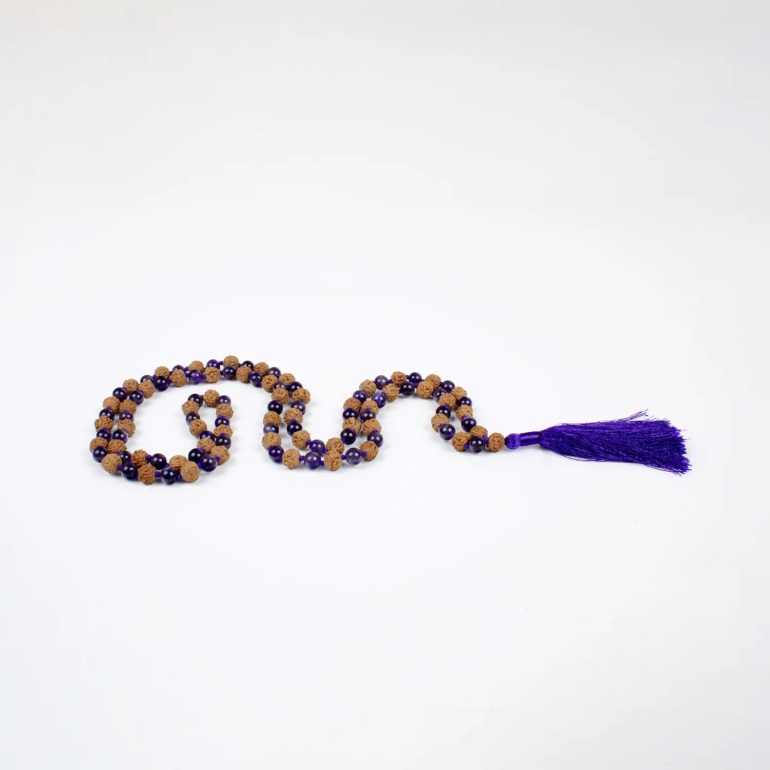 El'Cobre Rudraksha mala ametyst 108 perler