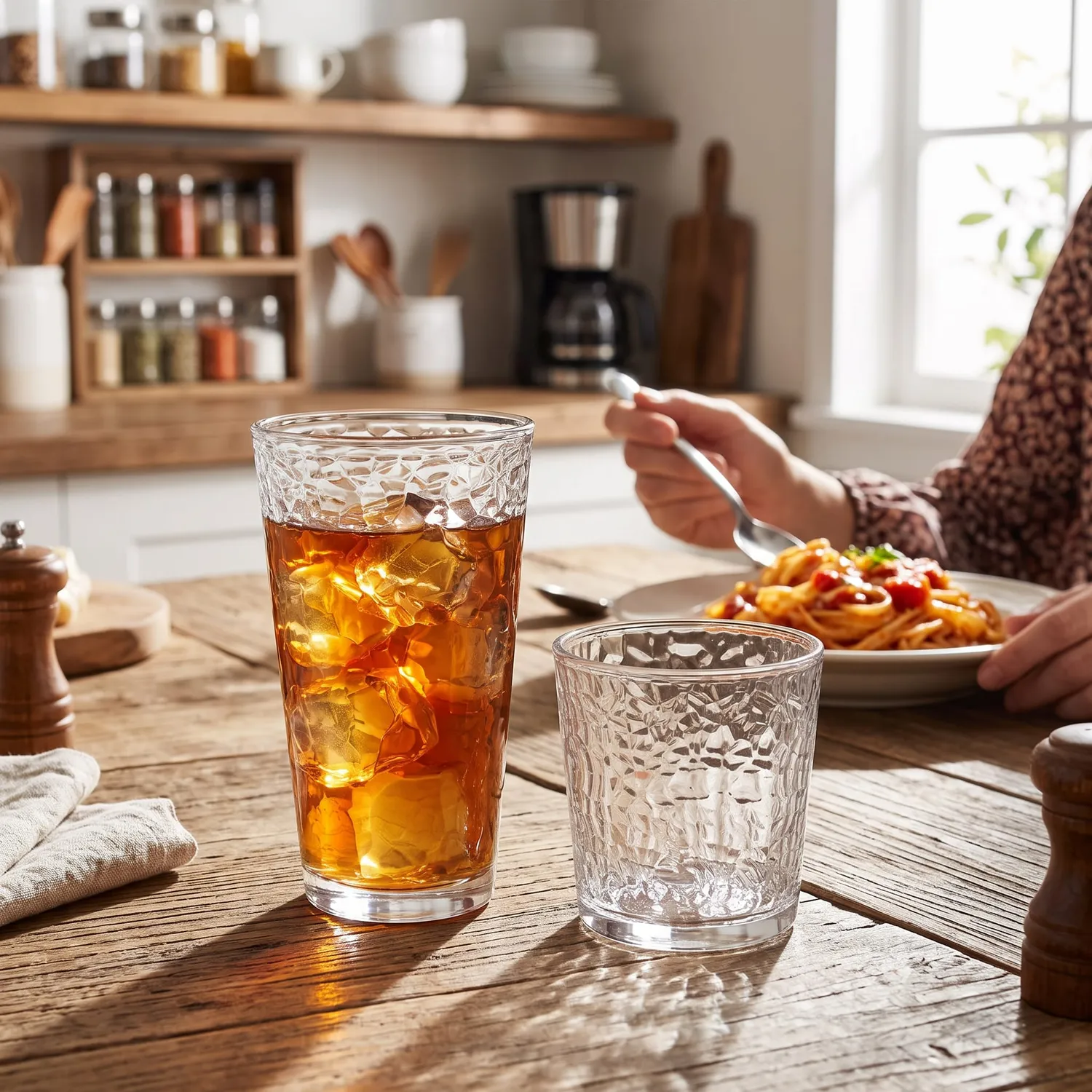 Libbey Frost drikkeglassæt 16 stk riflet glas