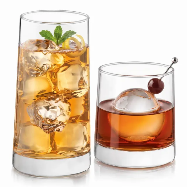 Libbey Cabos glassæt 16 stk tumbler og rocks klart glas