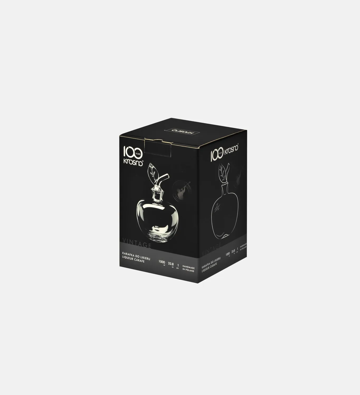 Krosno Vintage æble likørkaraffel 1000 ml