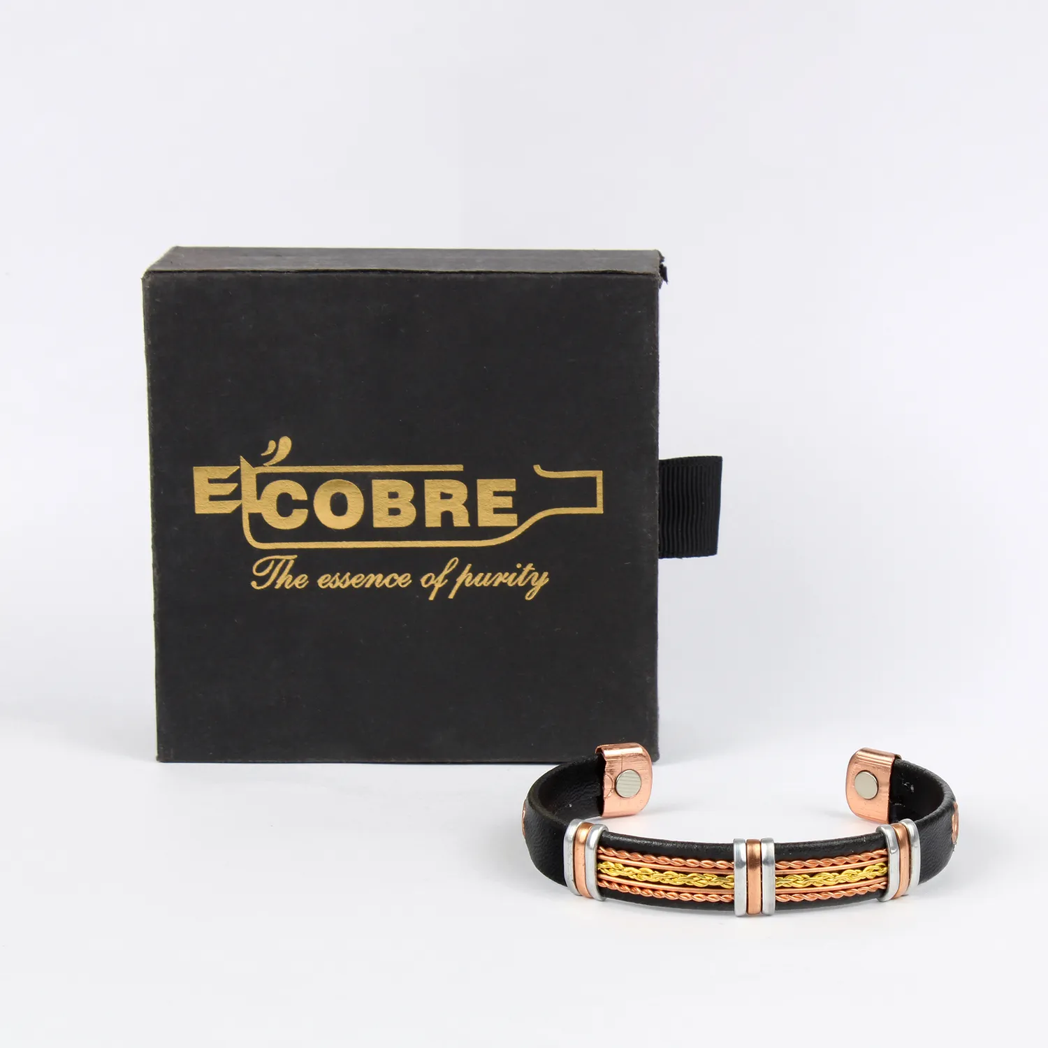 El'Cobre Design 51 kobberarmbånd letvægt magnet