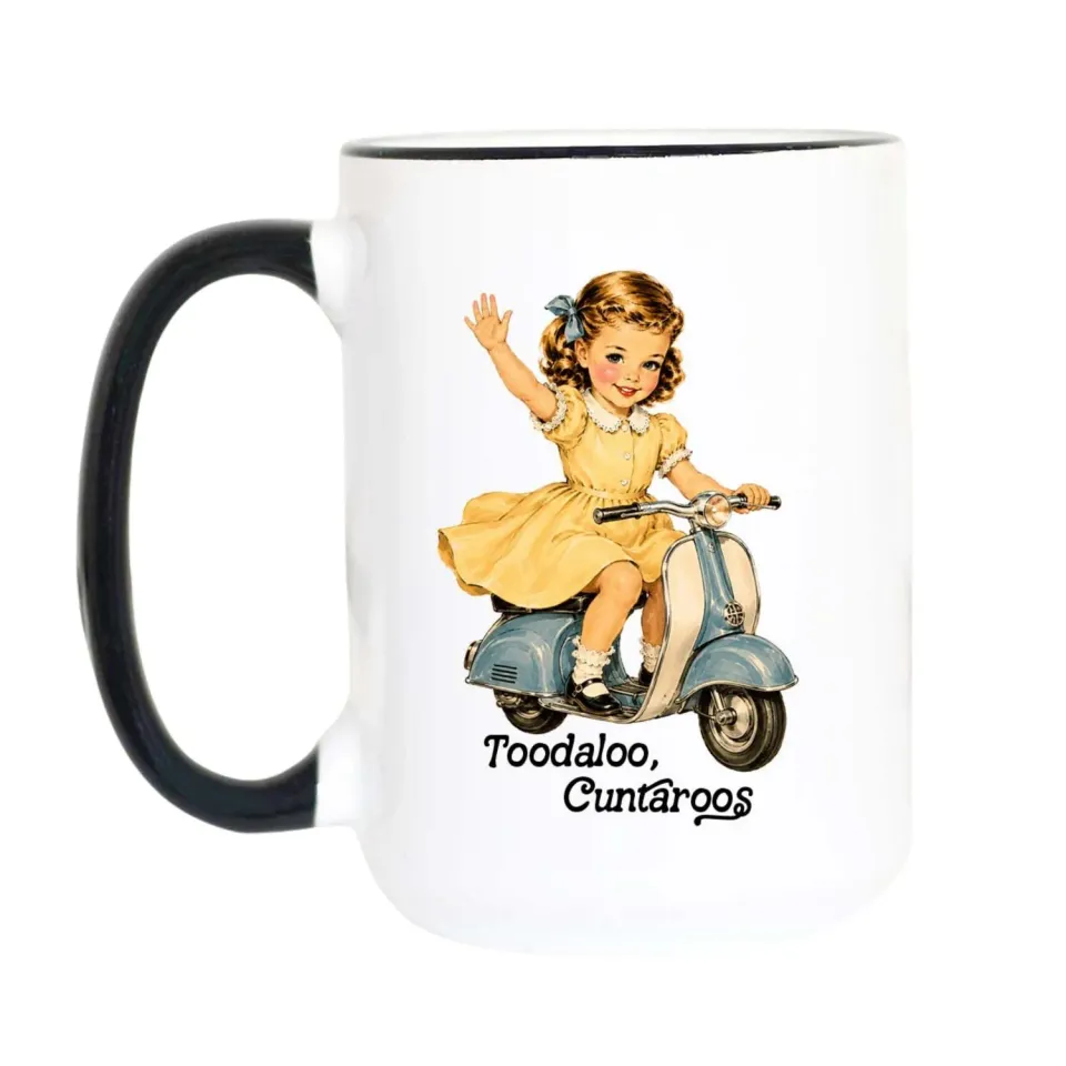Mugsby Toodaloo Cuntaroos krus 325 ml hvid sjov