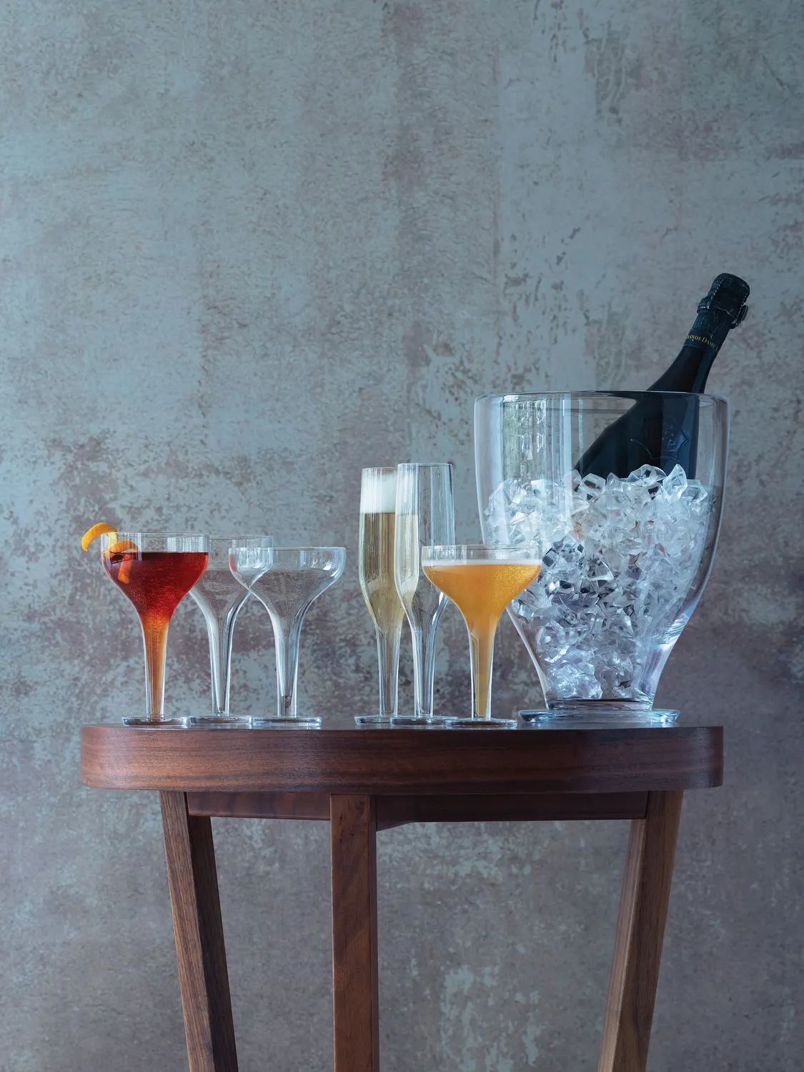 LSA Epoque champagneglas 2 stk hult skaft