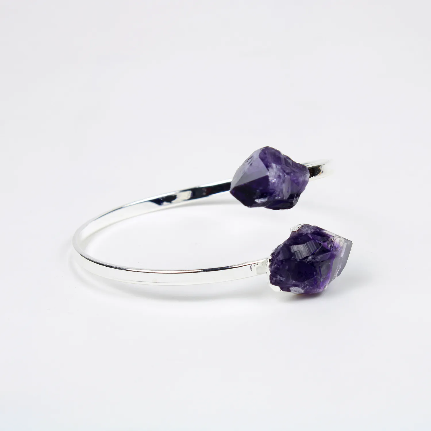 El'Cobre Dual Point ametyst armbånd sølvbelagt