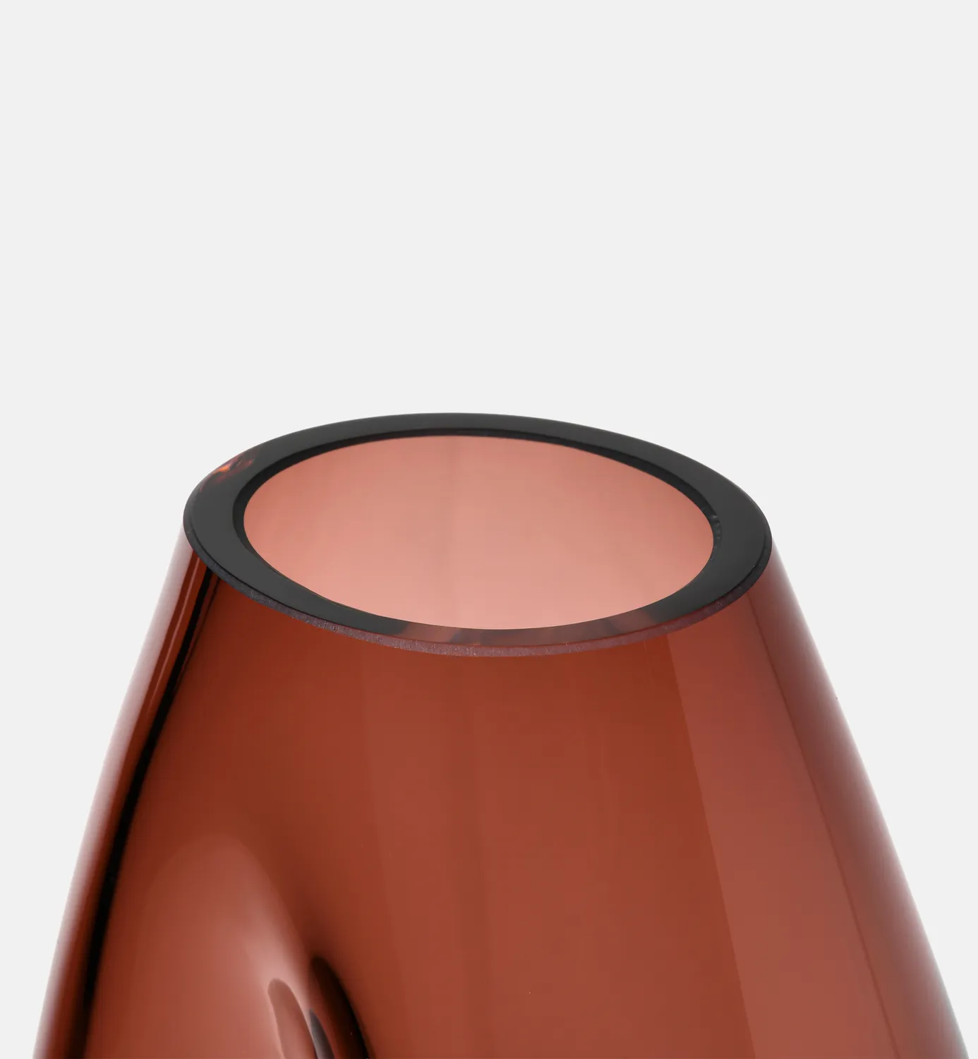 Krosno Flow Vase blomstervase 28 cm bordeaux
