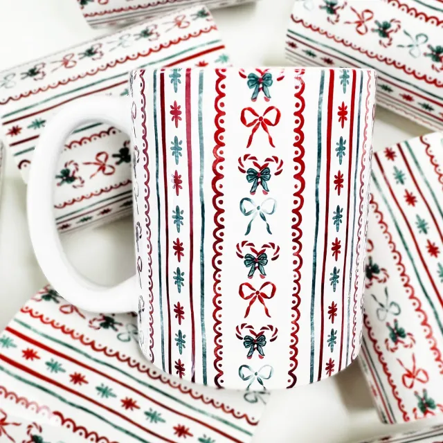 Mugsby Christmas Wrapping Paper krus 325 ml keramik