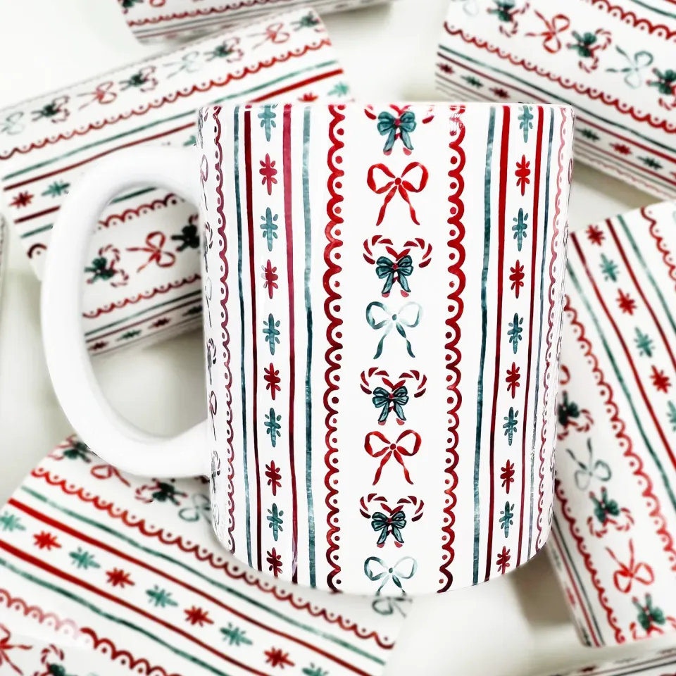 Mugsby Christmas Wrapping Paper krus 325 ml keramik