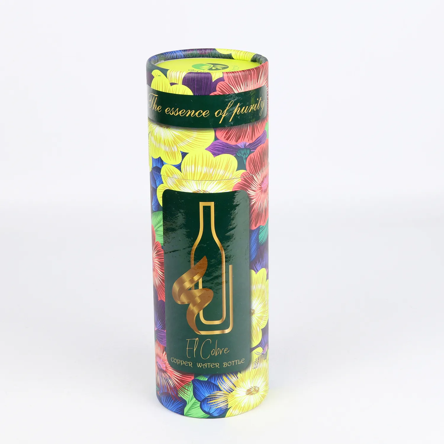 El'Cobre Blossom Etching kobberflaske 700 ml ren kobber