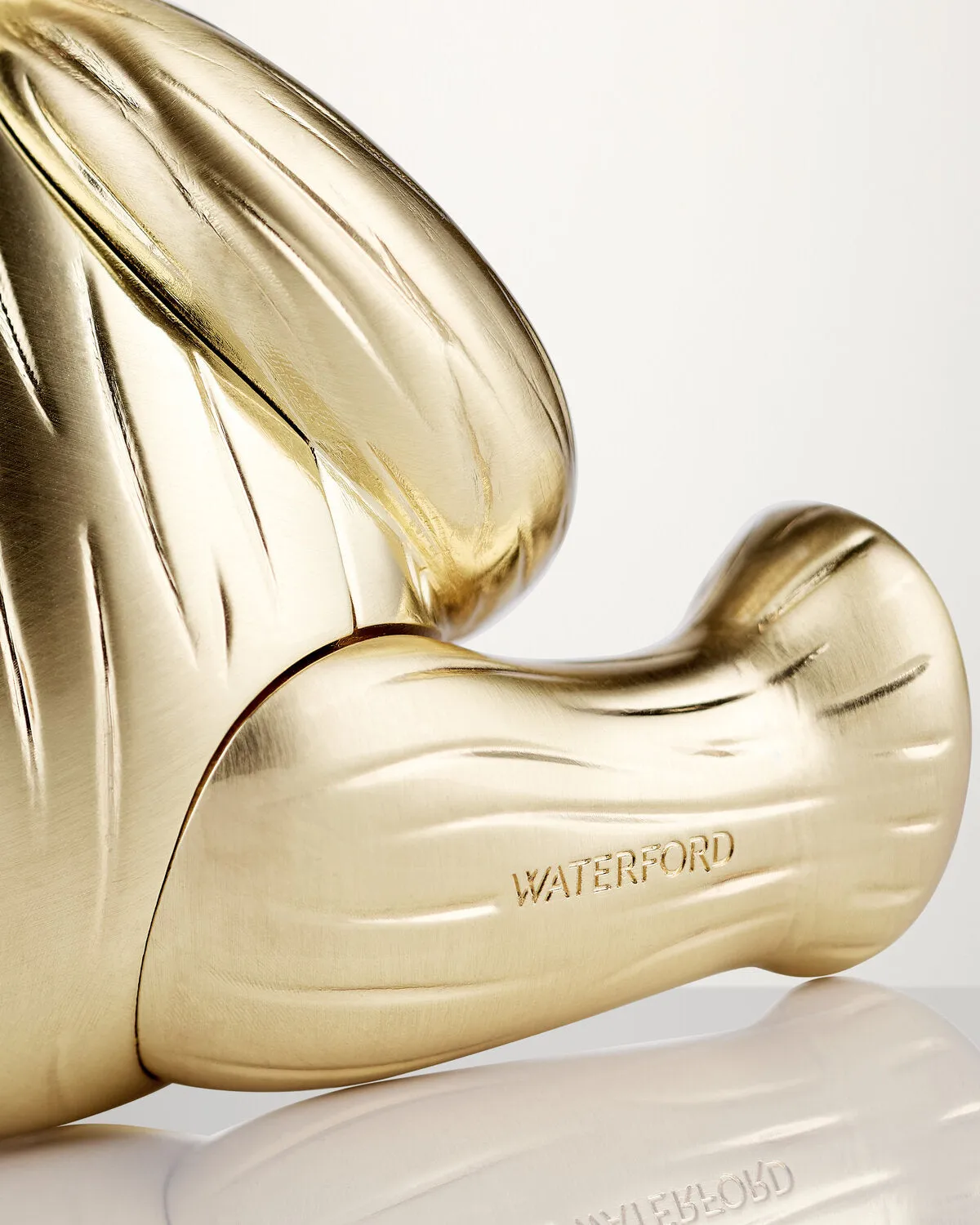 Waterford Standing Teddy julebamse guld stående