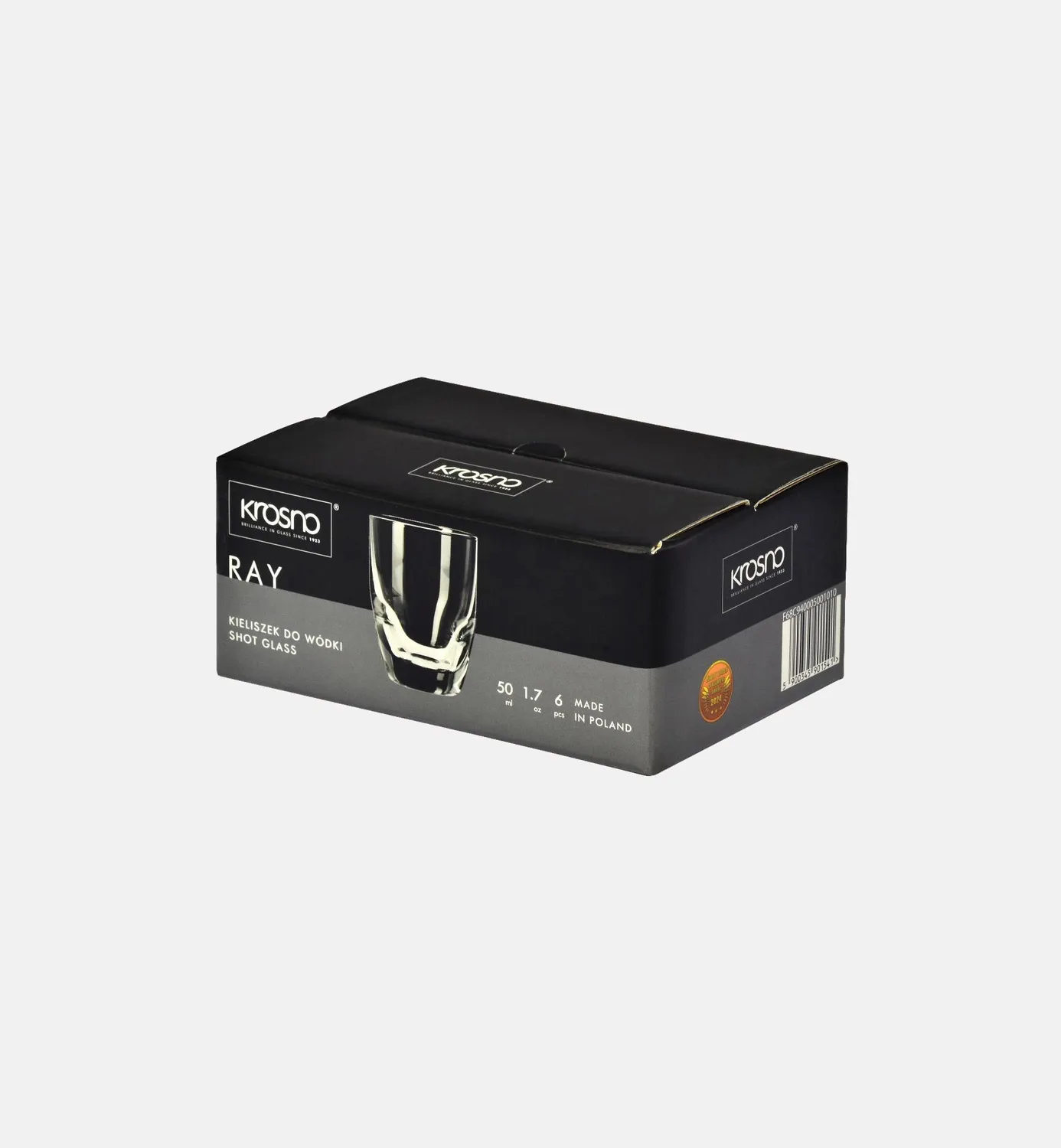 Krosno Ray vodkaglas 50 ml klart glas