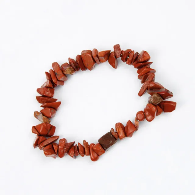 El'Cobre Red Jasper Crystal Chip armbånd rød jaspis