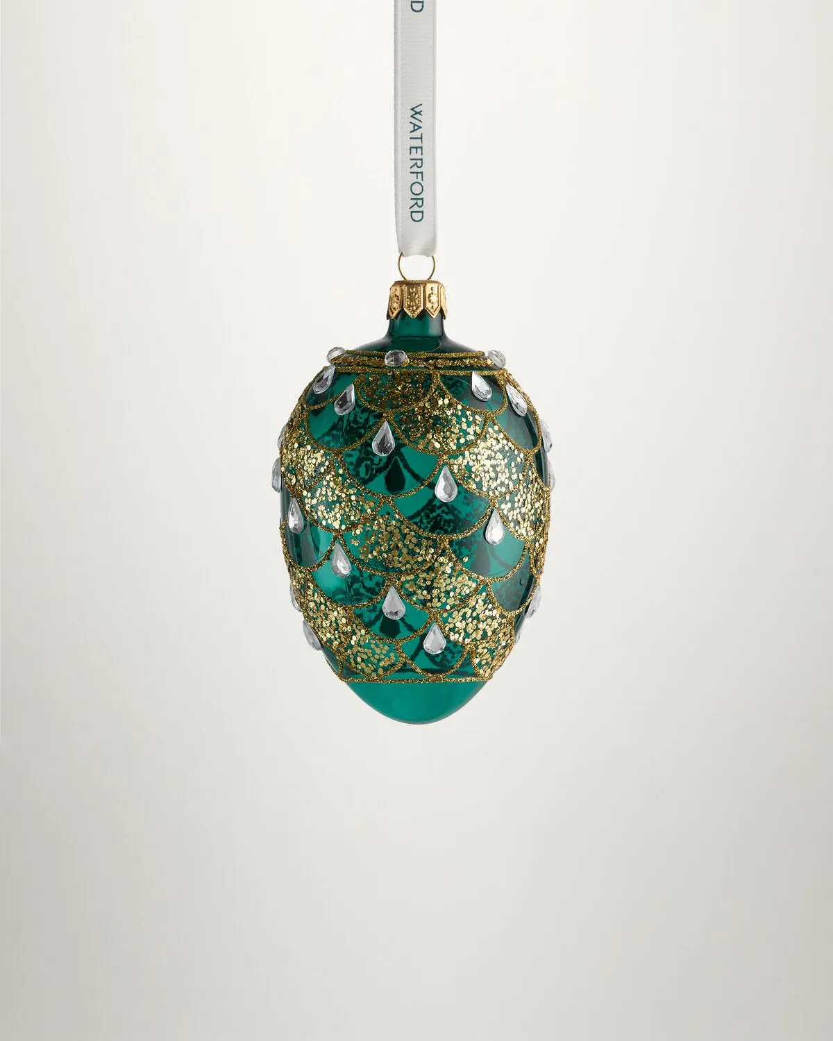 Waterford Holiday Heirlooms juleornament grøn guld