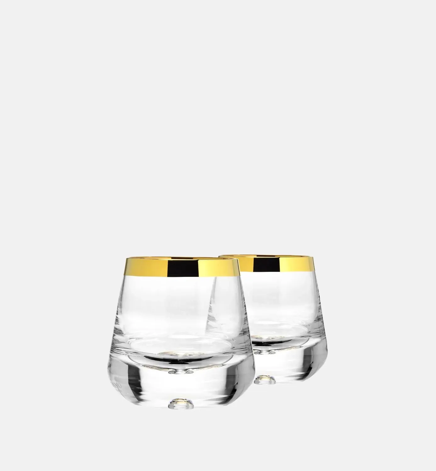Krosno Krystalglas 220 ml klar med guldkant