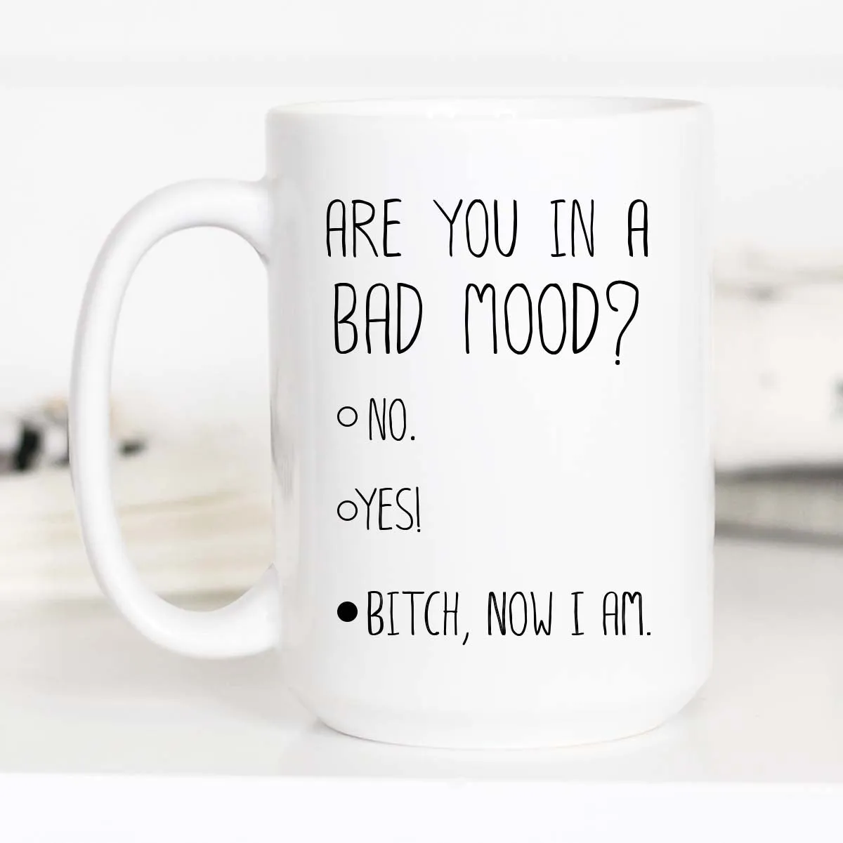 Mugsby Are You in a Bad Mood Kop 325 ml sarkastisk