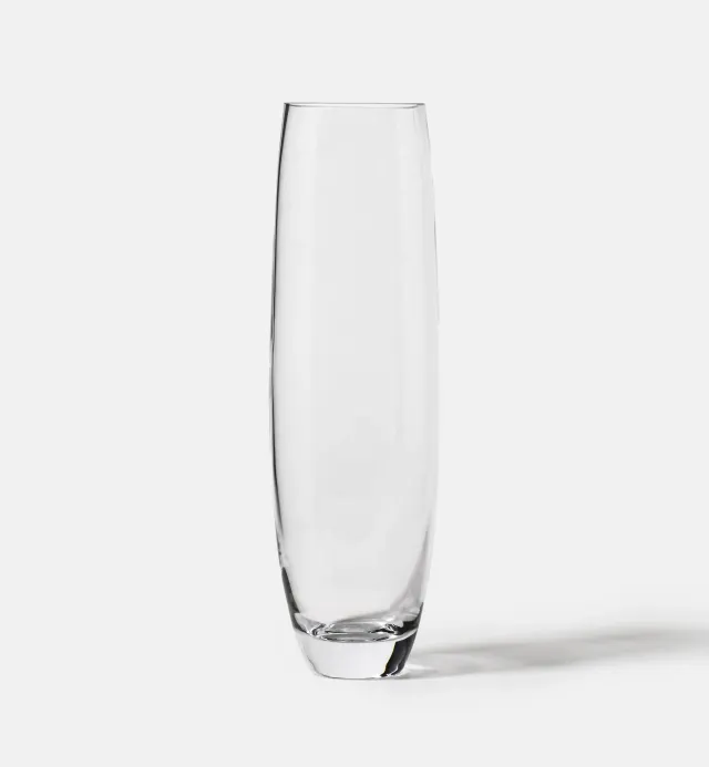 Krosno Gemstone vase 35 cm klar blyfri krystal
