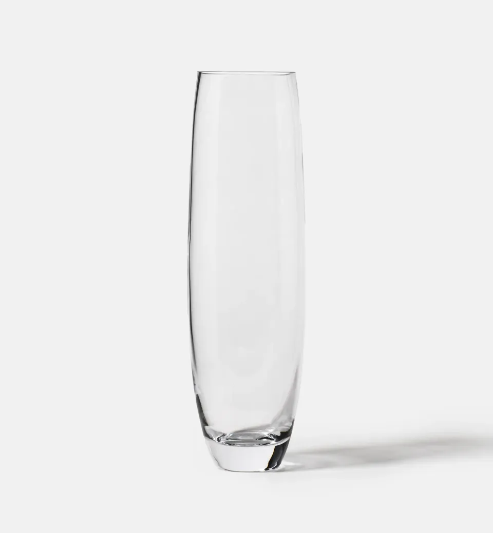 Krosno Gemstone vase 35 cm klar blyfri krystal