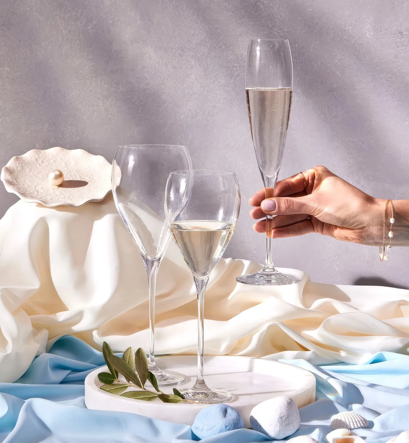 Krosno Perla vinglas 280 ml klart krystal