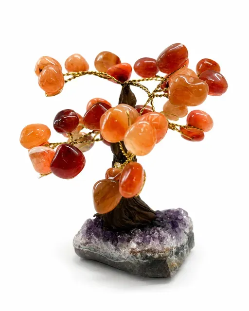 El'Cobre Carnelian krystaltræ 10 cm klynge