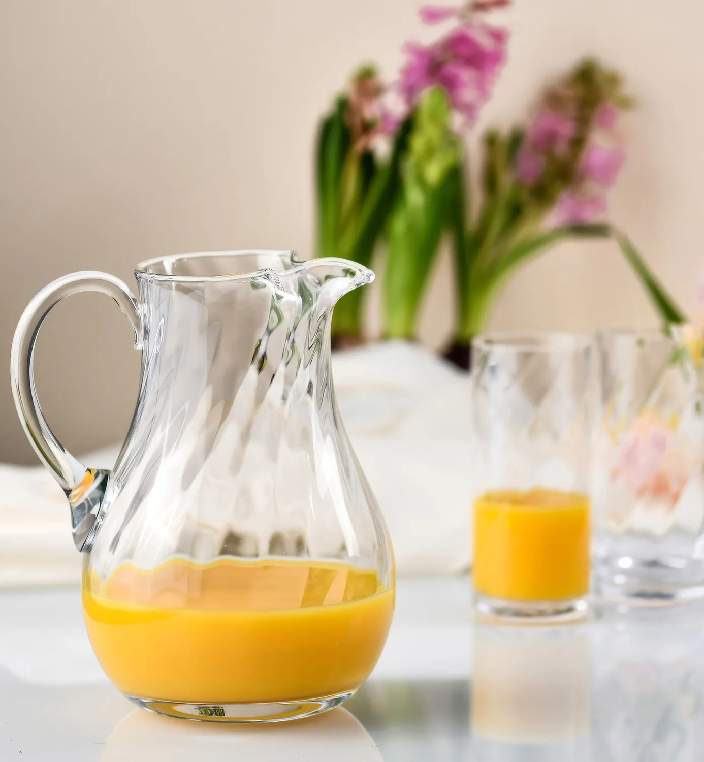Krosno Romance kande 1600 ml riflet krystalglas