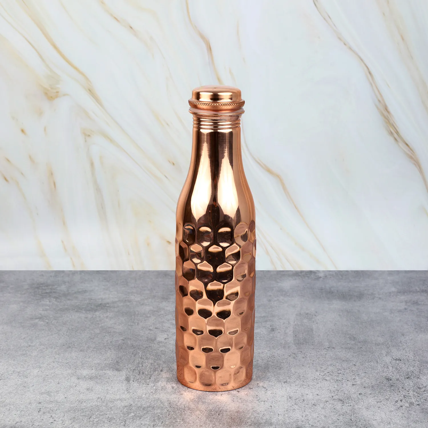 El'Cobre Rani Diamond kobberflaske 900 ml hamret