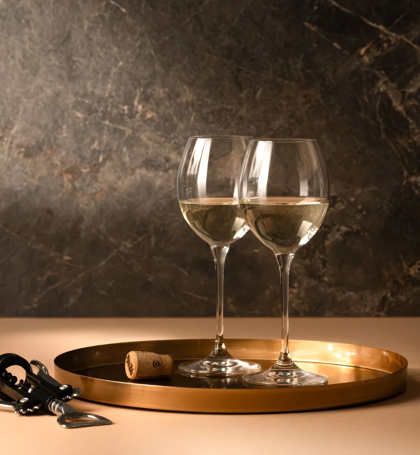 Krosno Venezia New hvidvinsglas 280 ml krystal