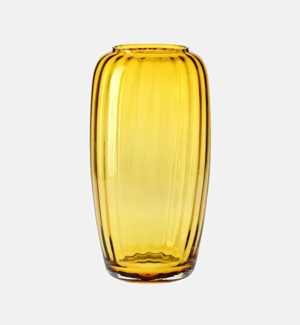 Krosno Ballerina vase 40 cm amber krystal