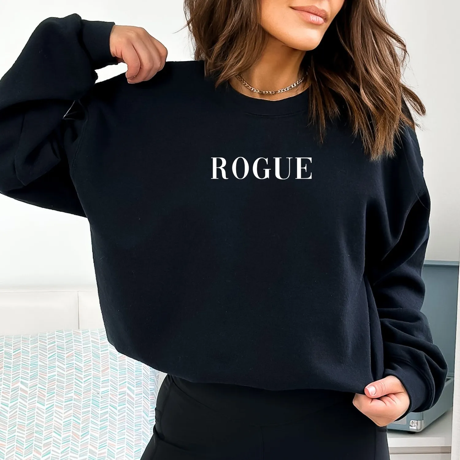 Mugsby Rogue sweatshirt sort L sjov
