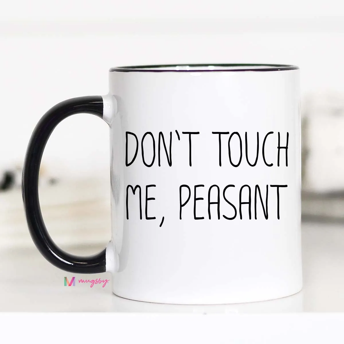 Mugsby Don’t Touch Me Peasant kop hvid 325 ml
