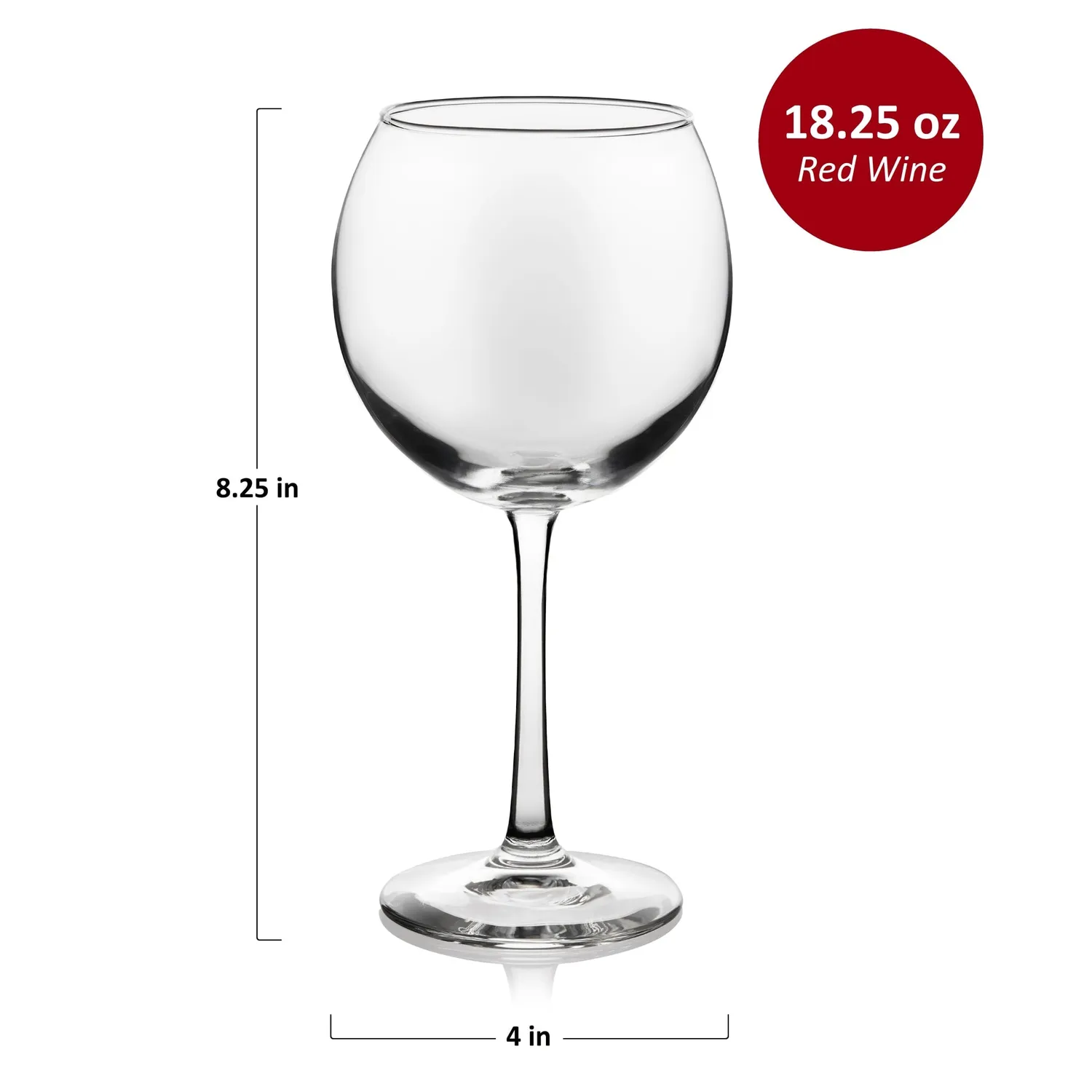 Libbey Vina rødvinsglas 6 stk 540 ml klart glas
