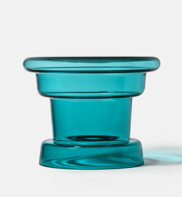 Krosno glas sofabord 30 cm azure blå