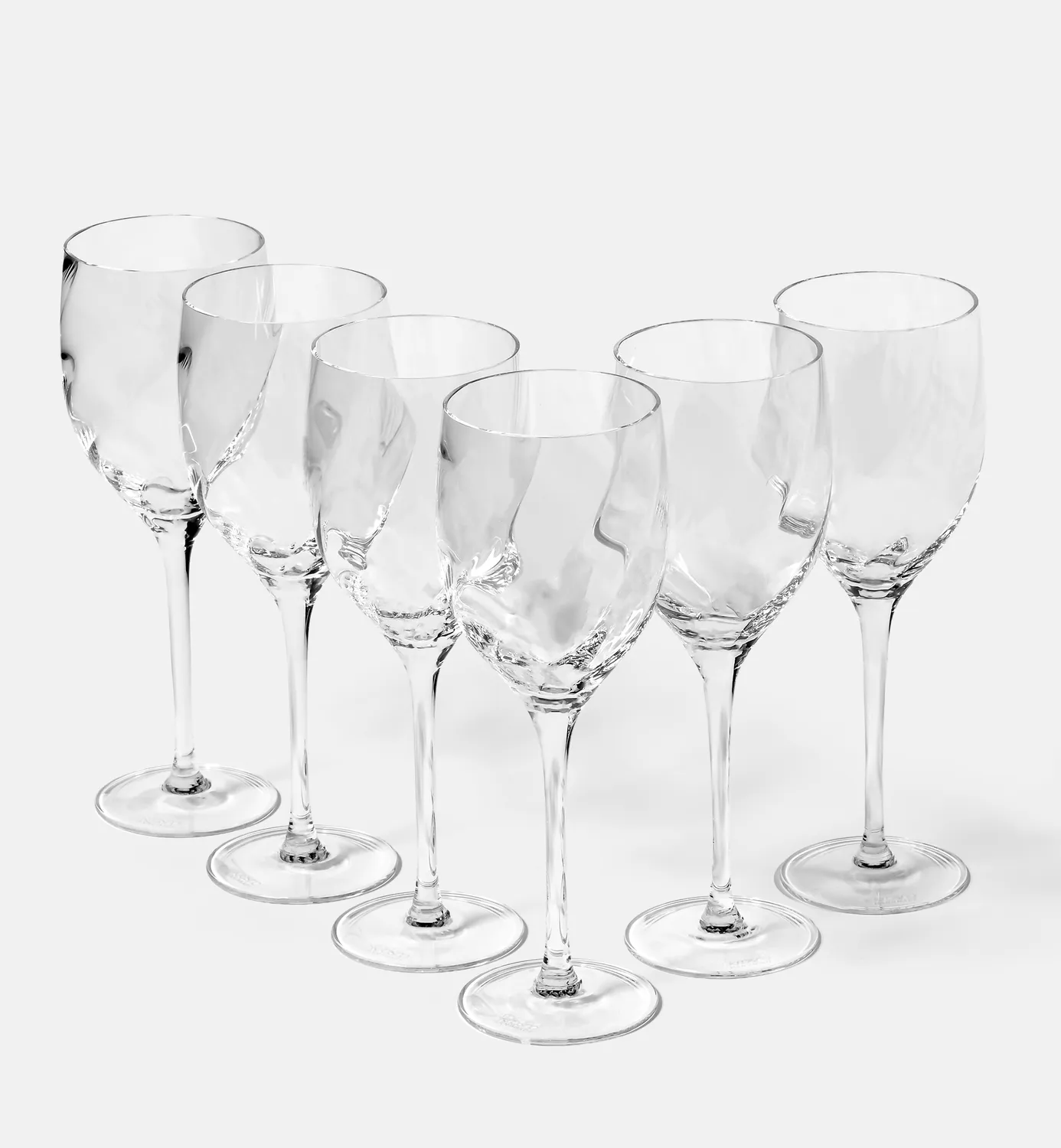Krosno hvidvinsglas 270 ml riflet krystal