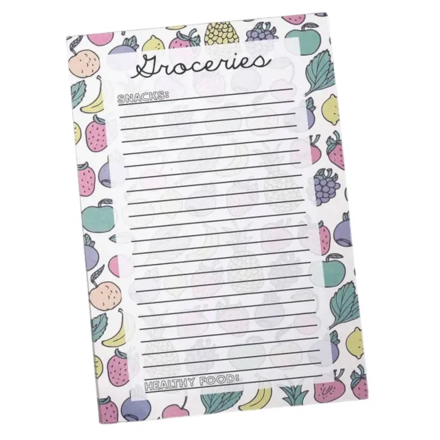 Mugsby Grocery List blok 50 ark frugt