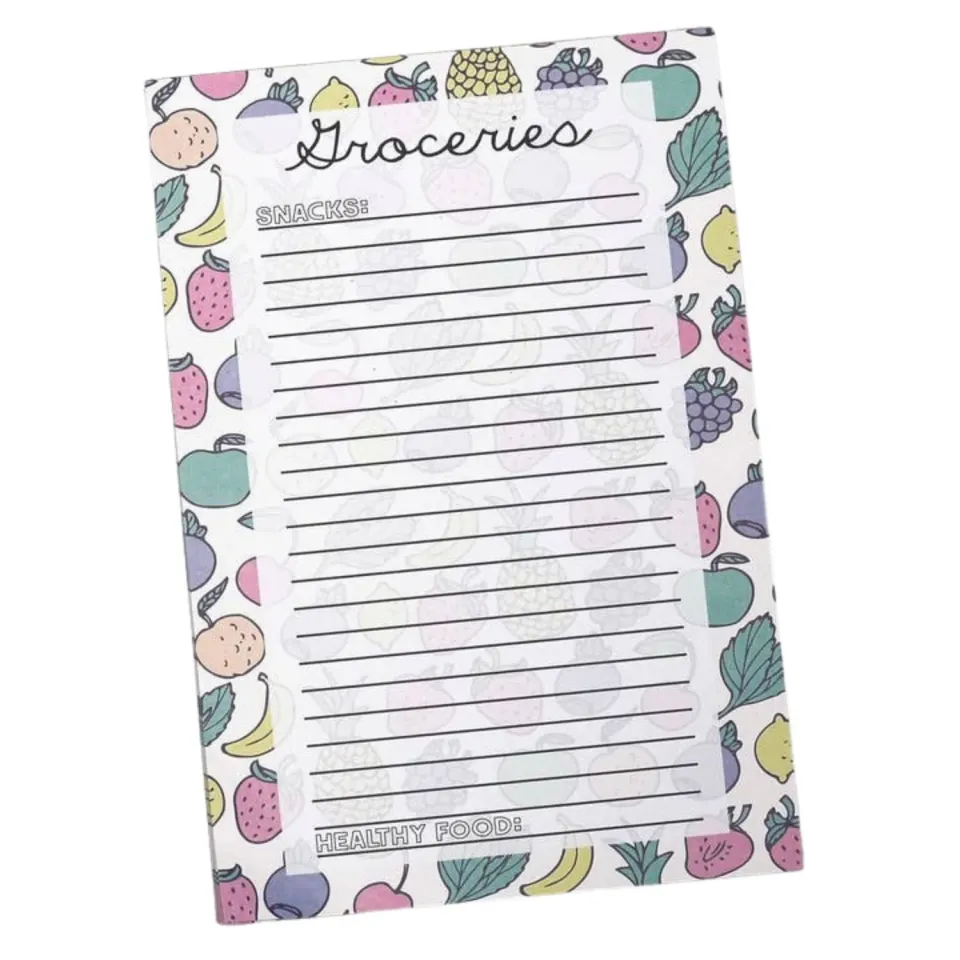 Mugsby Grocery List blok 50 ark frugt