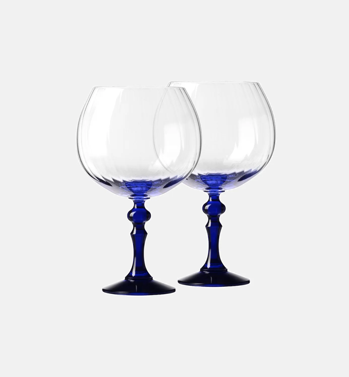 Krosno Bubble ginglas 660 ml navy stilk krystal