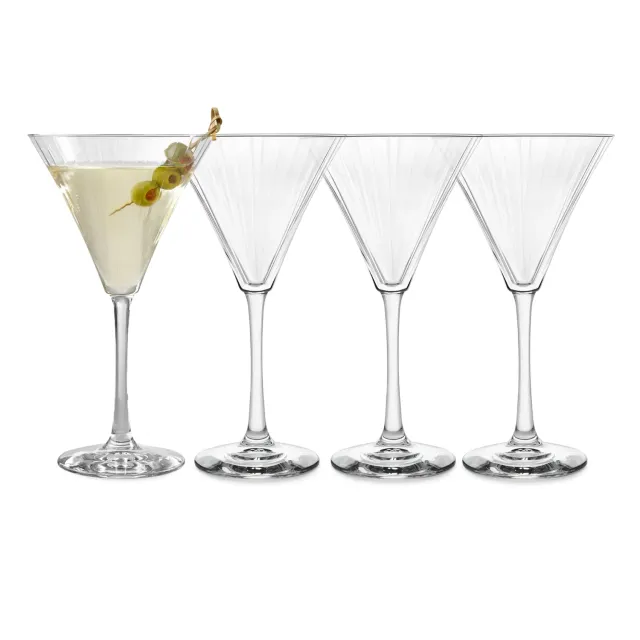 Libbey Paneled Martini martiniglas 4-pak 280 ml riflet