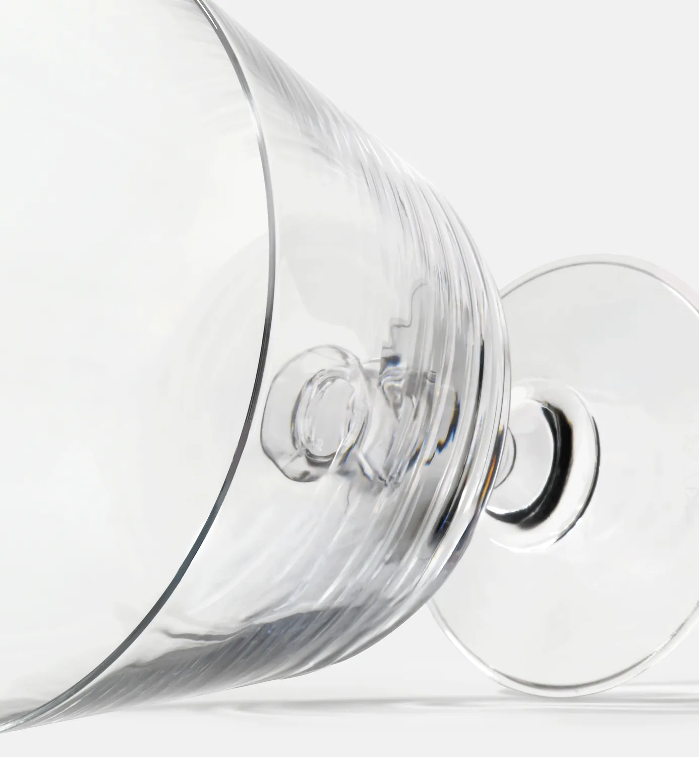 Krosno Krista dessertglas skål 380 ml slebet
