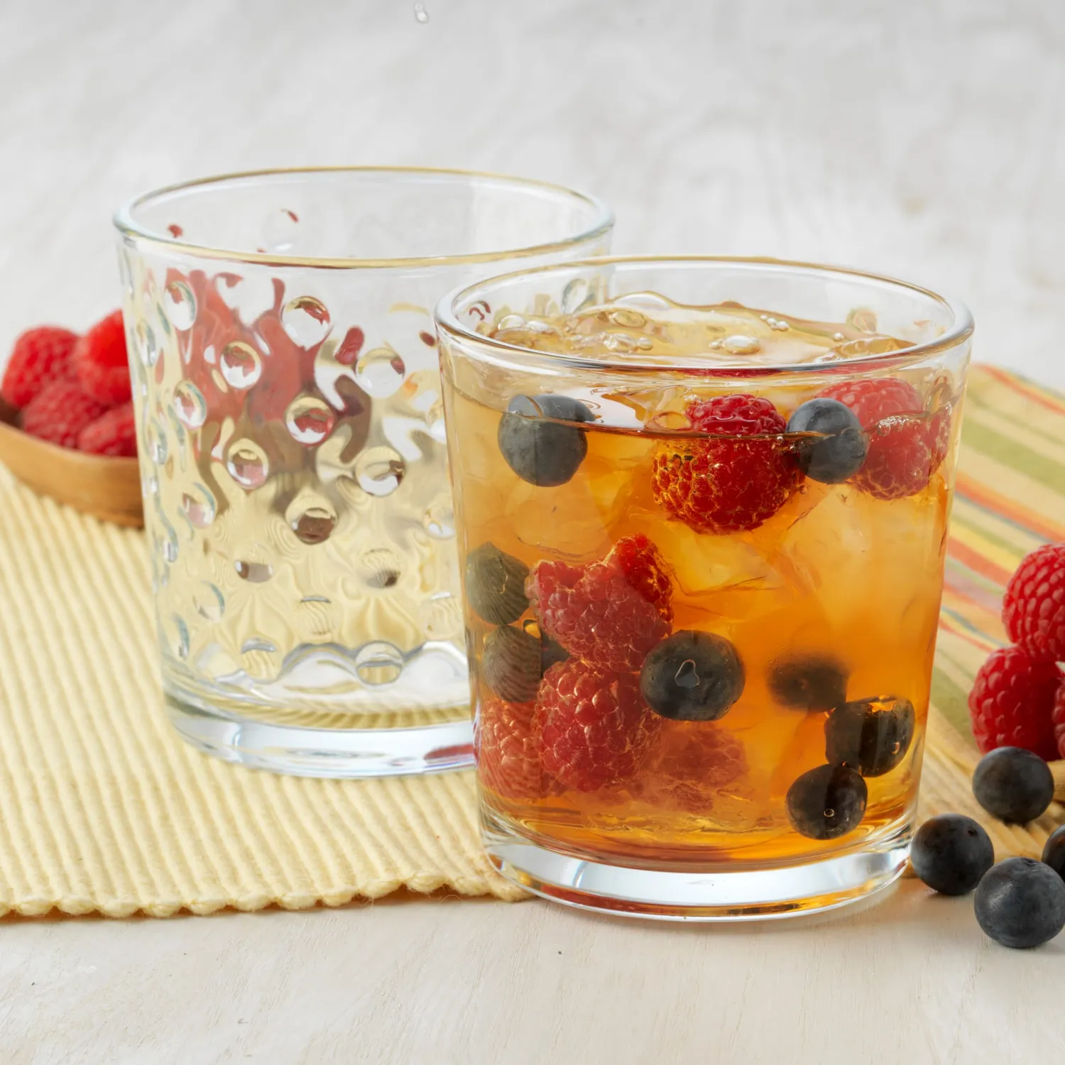 Libbey Awa drikkeglas sæt 16 prikket 473/384 ml