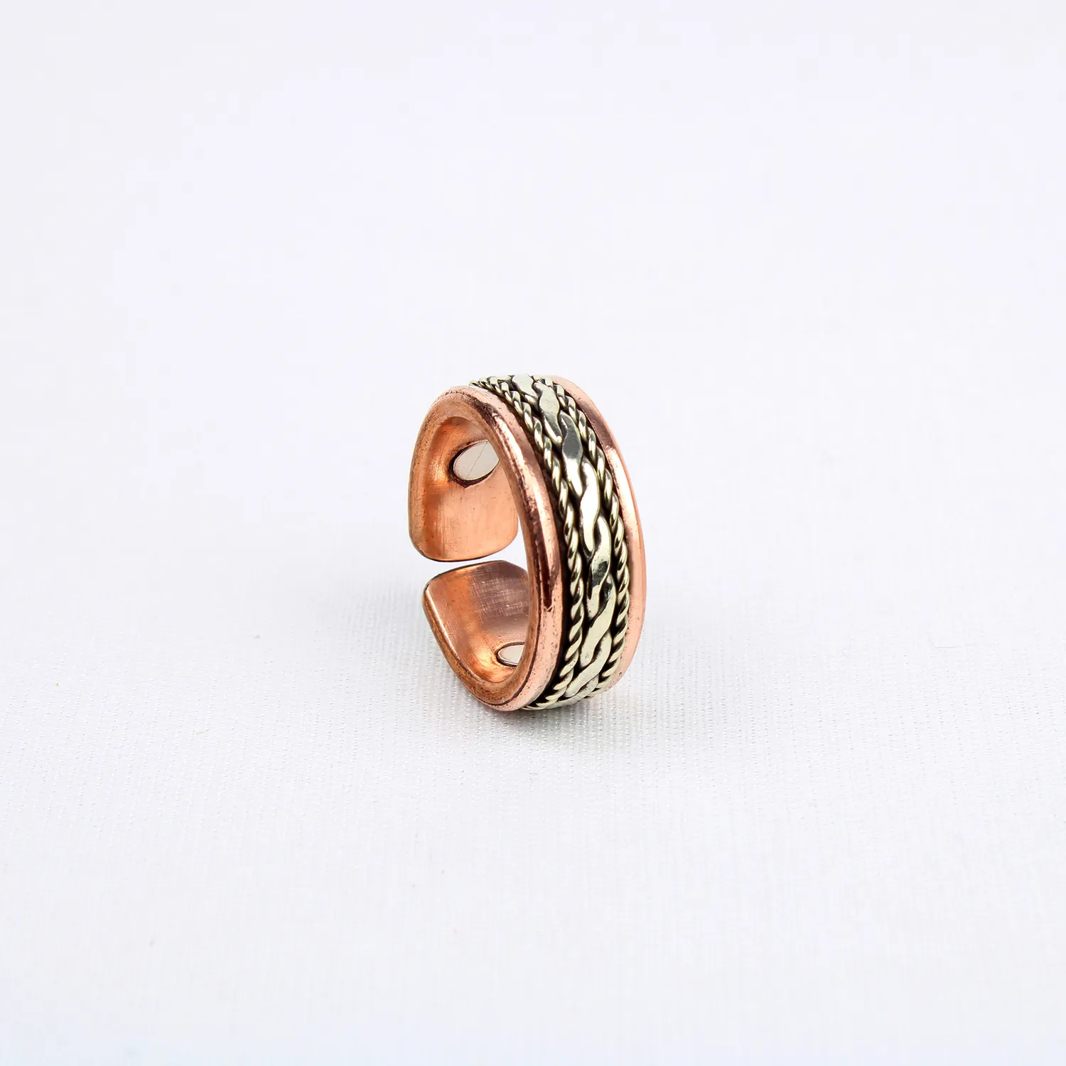 El'Cobre kobberring med magnet Design 14 justerbar