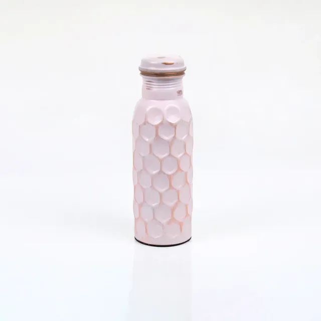 El'Cobre Premium Antique Light Pink Diamond Hammered kobberflaske 700 ml