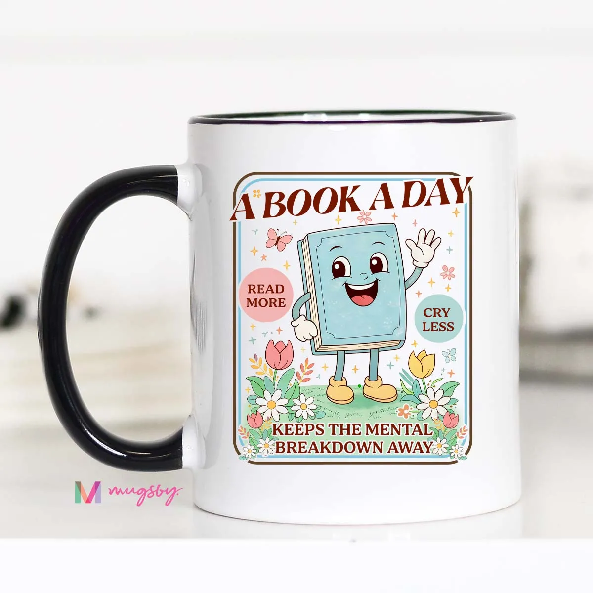 Mugsby A Book a Day Breakdown krus 325 ml
