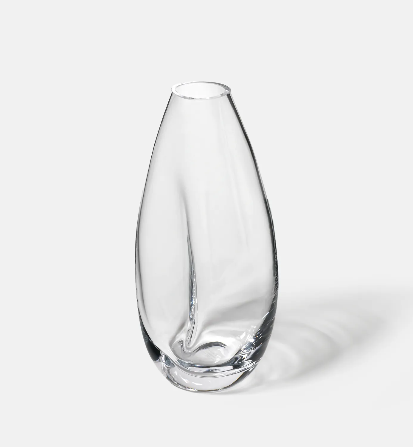Krosno Flow vase 28 cm klar krystal
