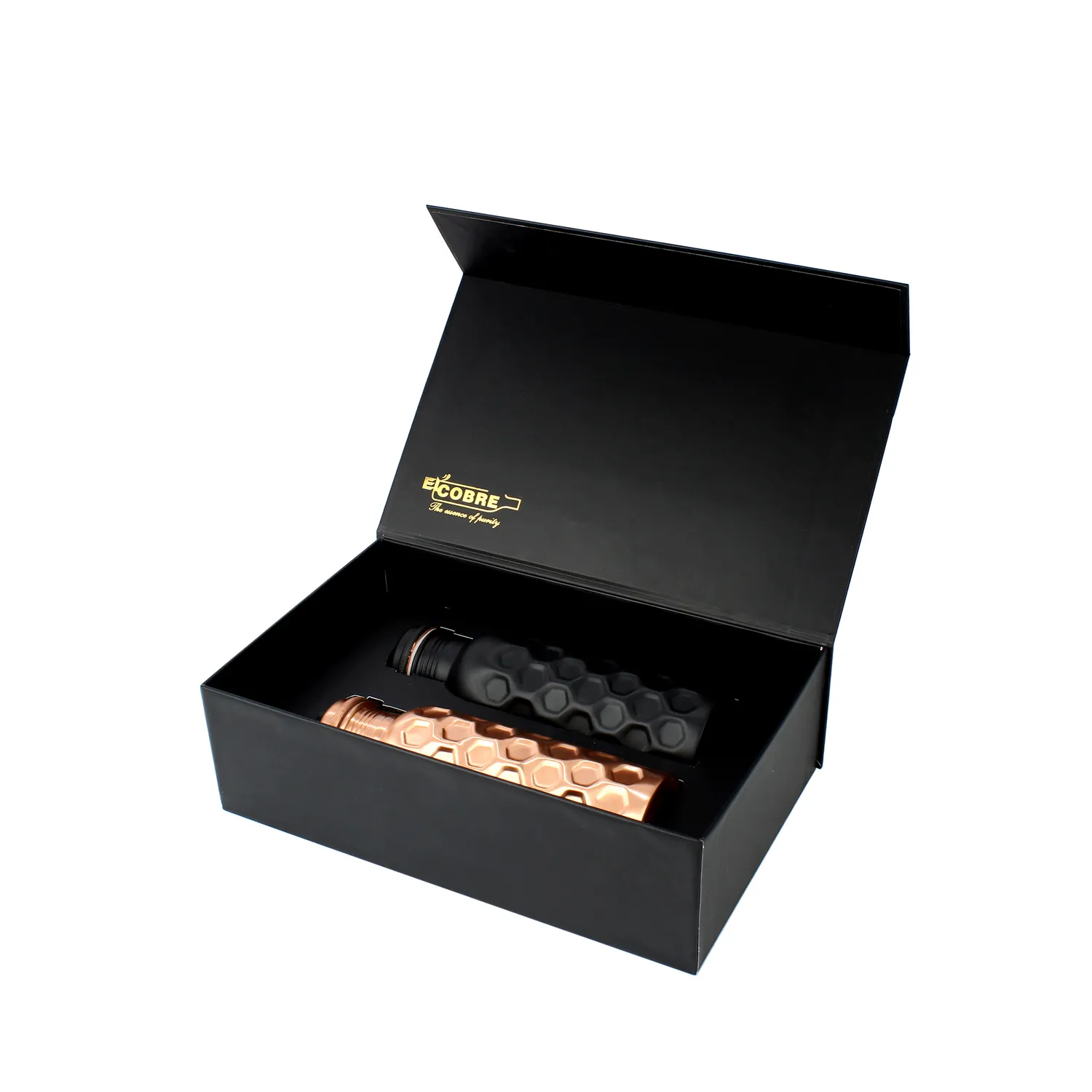 El'Cobre Diamond Flaske kobber duo sort 2 stk