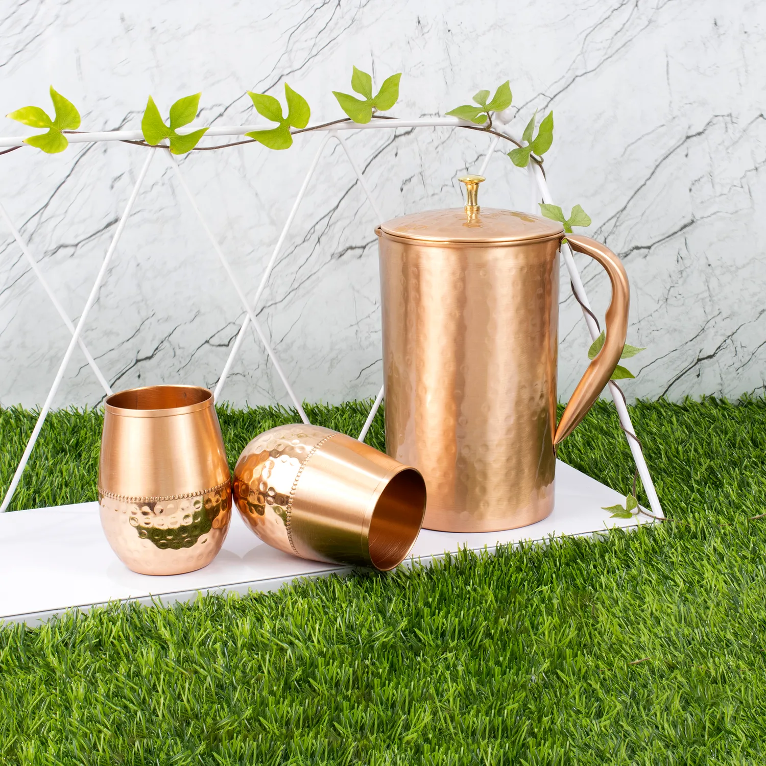 El'Cobre Premium Pure Copper kande 1,5L hamret