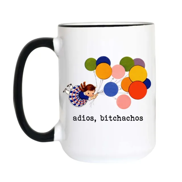Mugsby Adios Bitchachos krus 325 ml hvid