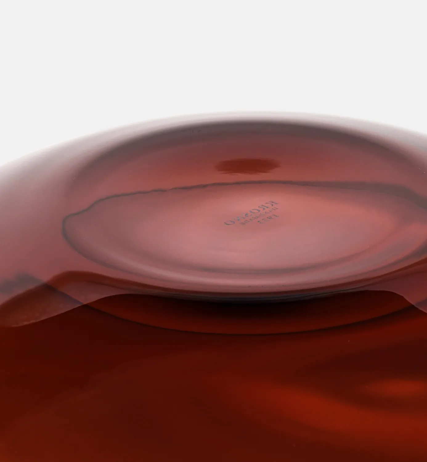 Krosno Lupina serveringsfad 45,3 cm bordeaux krystal