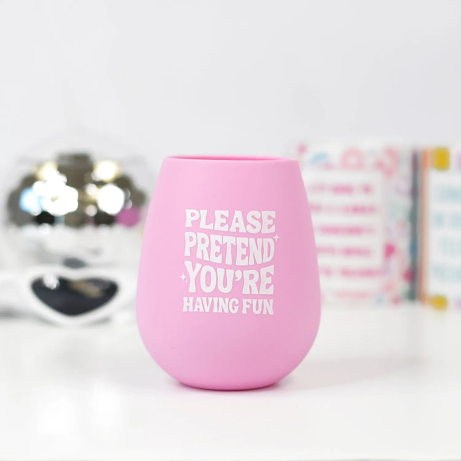 Mugsby Good Things Comes to Hoes vinglas silikone sjov