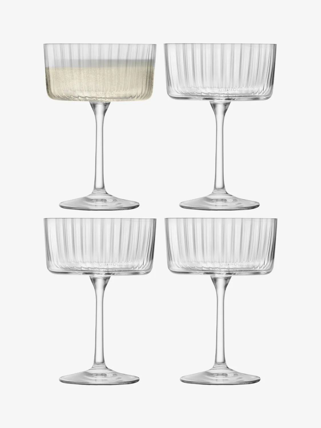 LSA Gio champagne cocktailskaal glas 4 stk klar